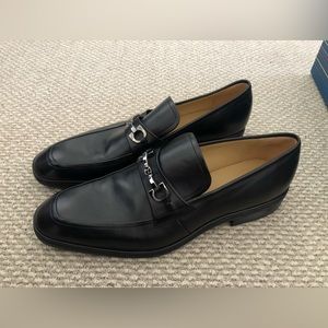 NEW Bally black leather loafers size 12